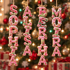 Personalized Gingerbread Letter Wooden Name Ornament