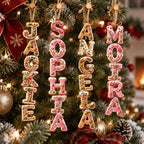 Personalized Gingerbread Name Wooden Christmas Ornament