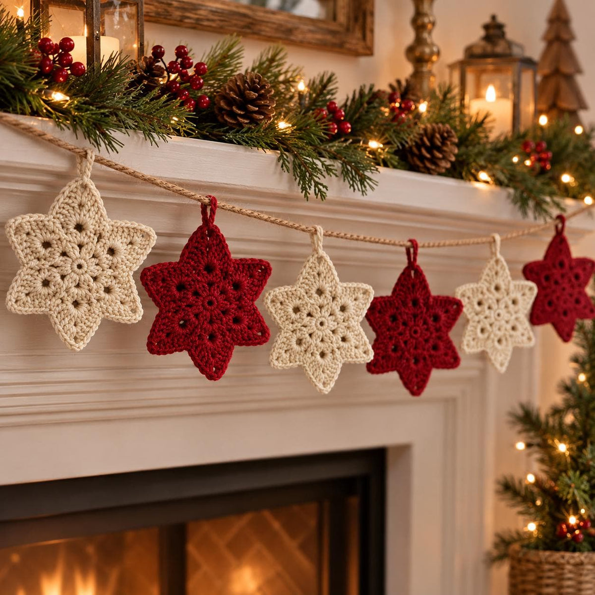 Crochet Christmas Star Ornament