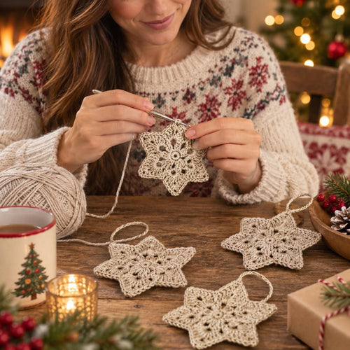 Crochet Christmas Star Ornament