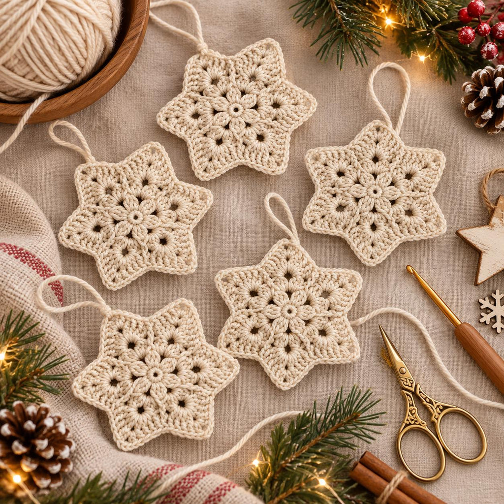 Crochet Christmas Star Ornament