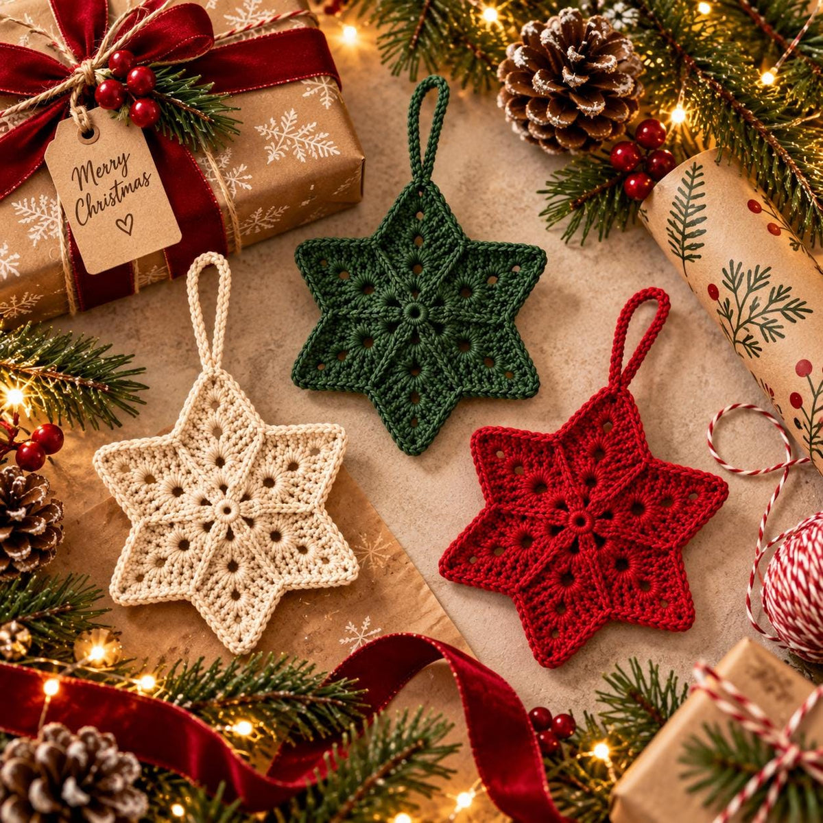 Crochet Christmas Bauble Ornament