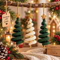 Spiral Crochet Christmas Tree Ornament
