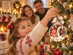 Personalized Holiday Character Initial Ornament
