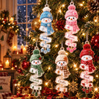 Custom Name Snowman Christmas Tree Ornament