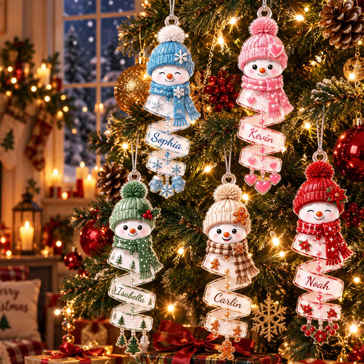 Personalized Snowman Christmas Ornament