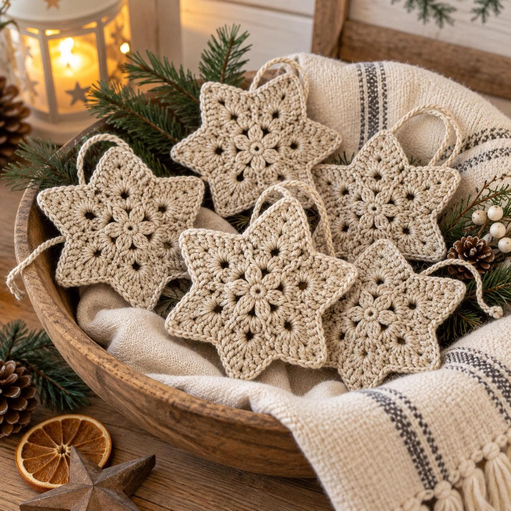 Crochet Christmas Star Ornament