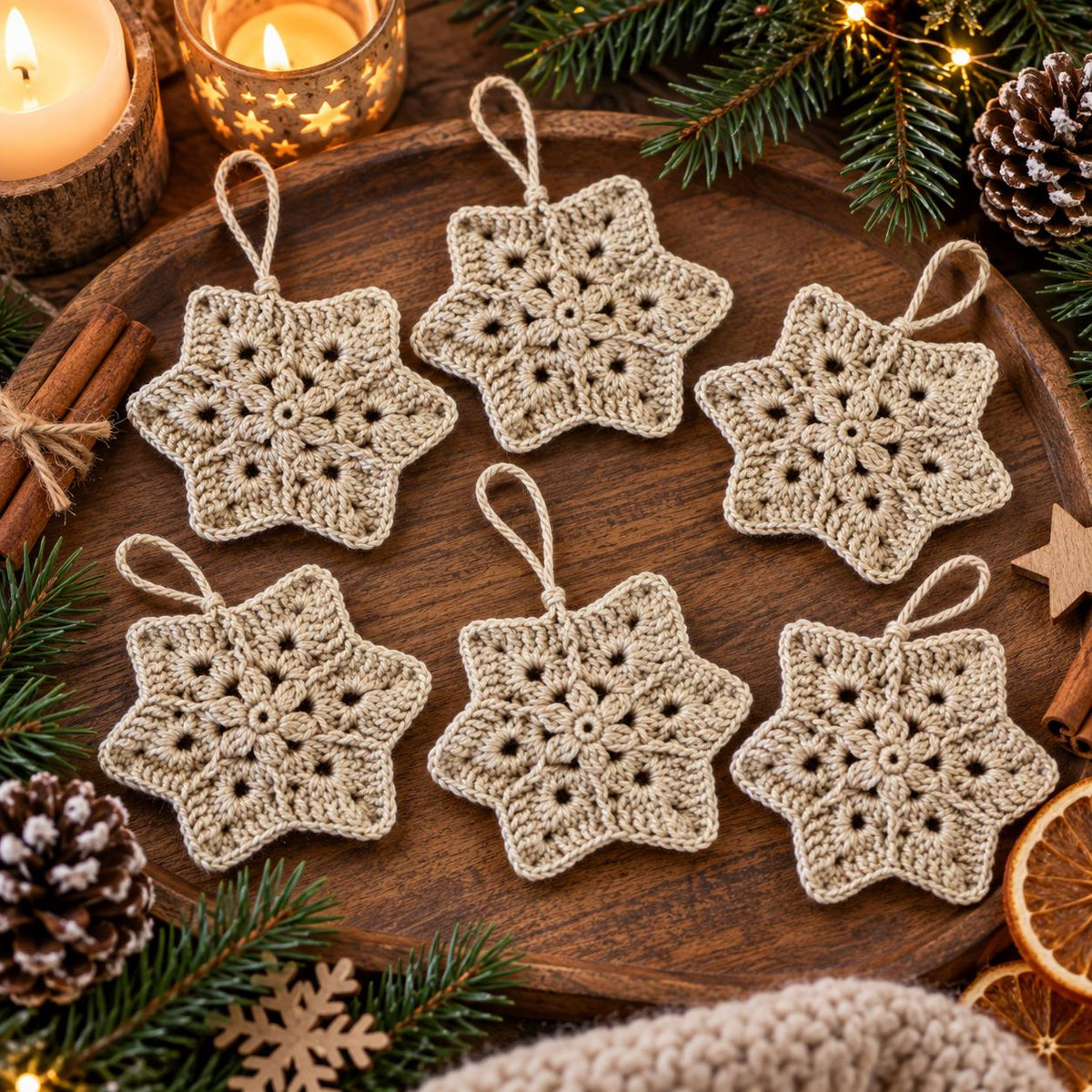 Crochet Christmas Star Ornament