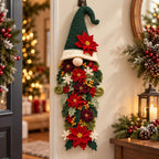 Crochet Christmas Gnome Door Hanger