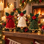 Crochet Christmas Bell Ornament