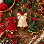 Crochet Christmas Bell Ornament