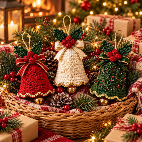 Crochet Christmas Bell Ornament
