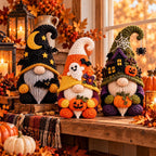Crochet Halloween Gnome Decor