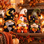Crochet Halloween Gnome Decor