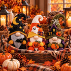 Crochet Halloween Gnome Decor